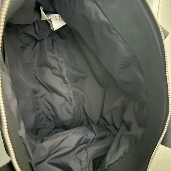 Zara Technical Fabric Midi Tote Bag Handles Crossbody Strap Black - Picture 6 of 6